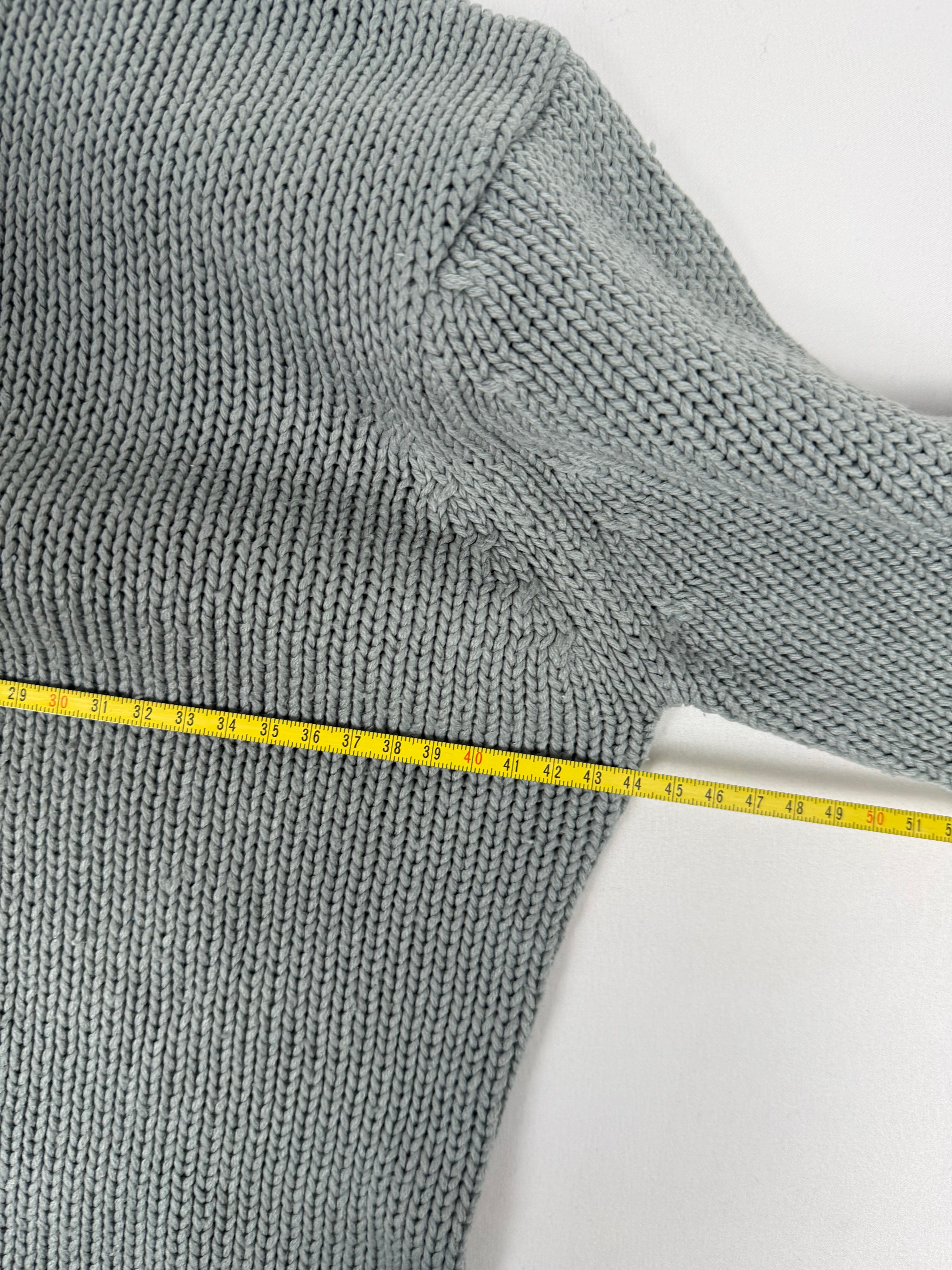 Grey knitted turtleneck jumper (XL)