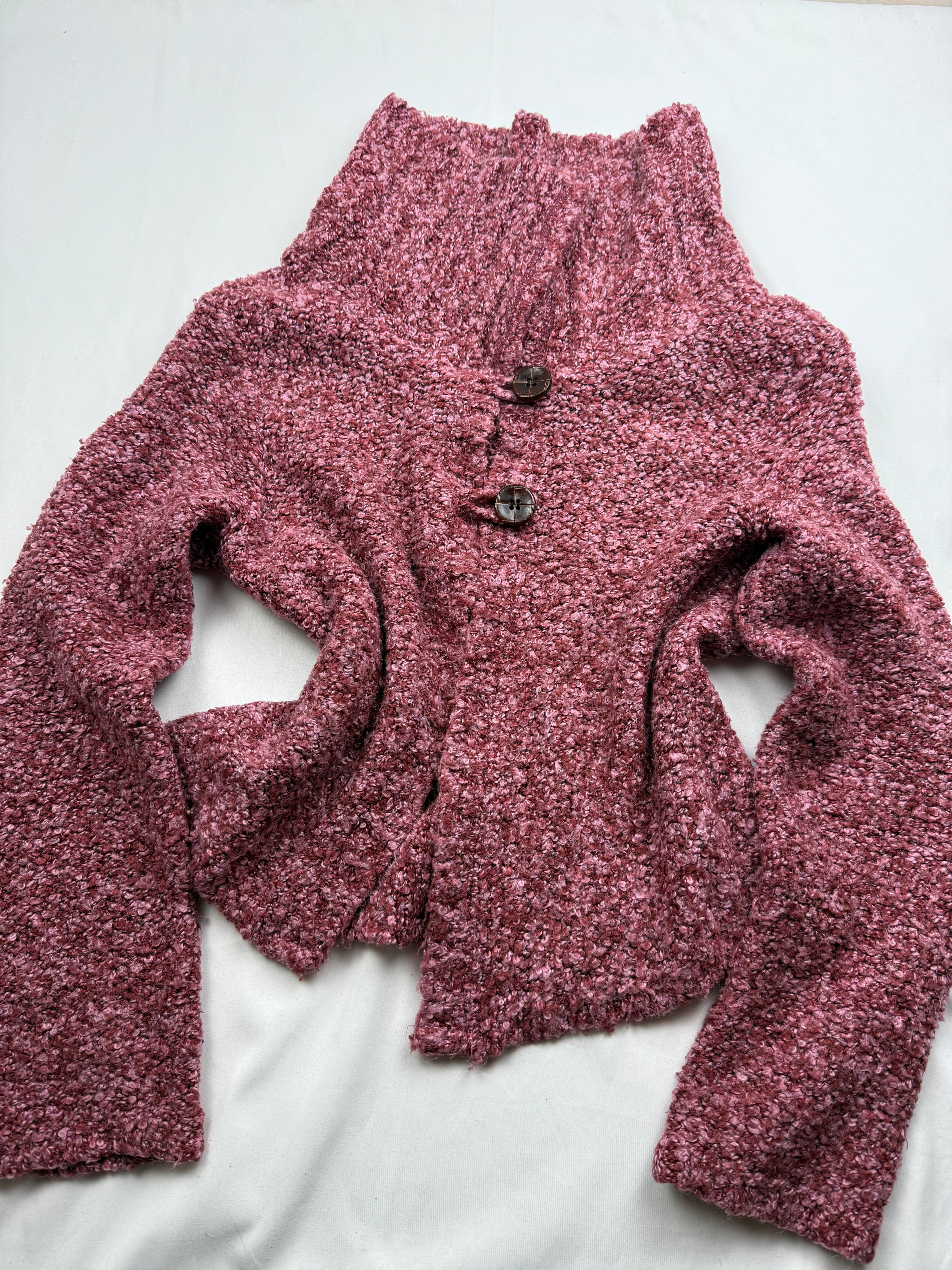 Pink cardigan jumper (M/L)