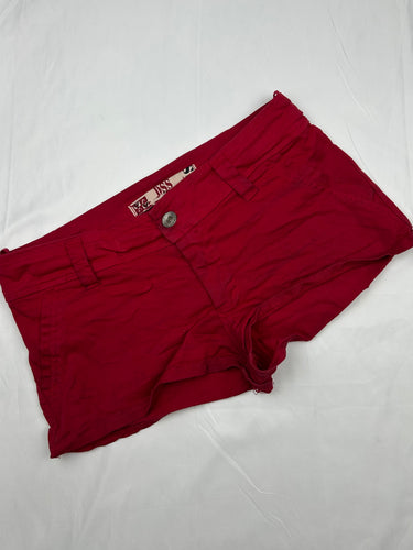 Red cotton low rise mini short (M/L)