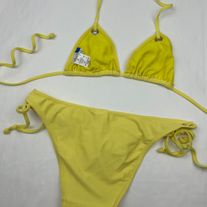 Yellow low waist bikini set (S)