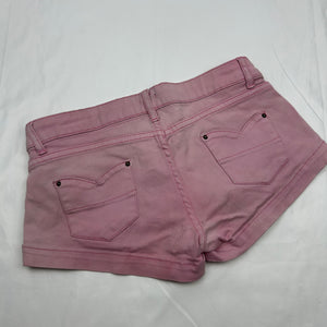 Baby pink denim low rise mini short (S)