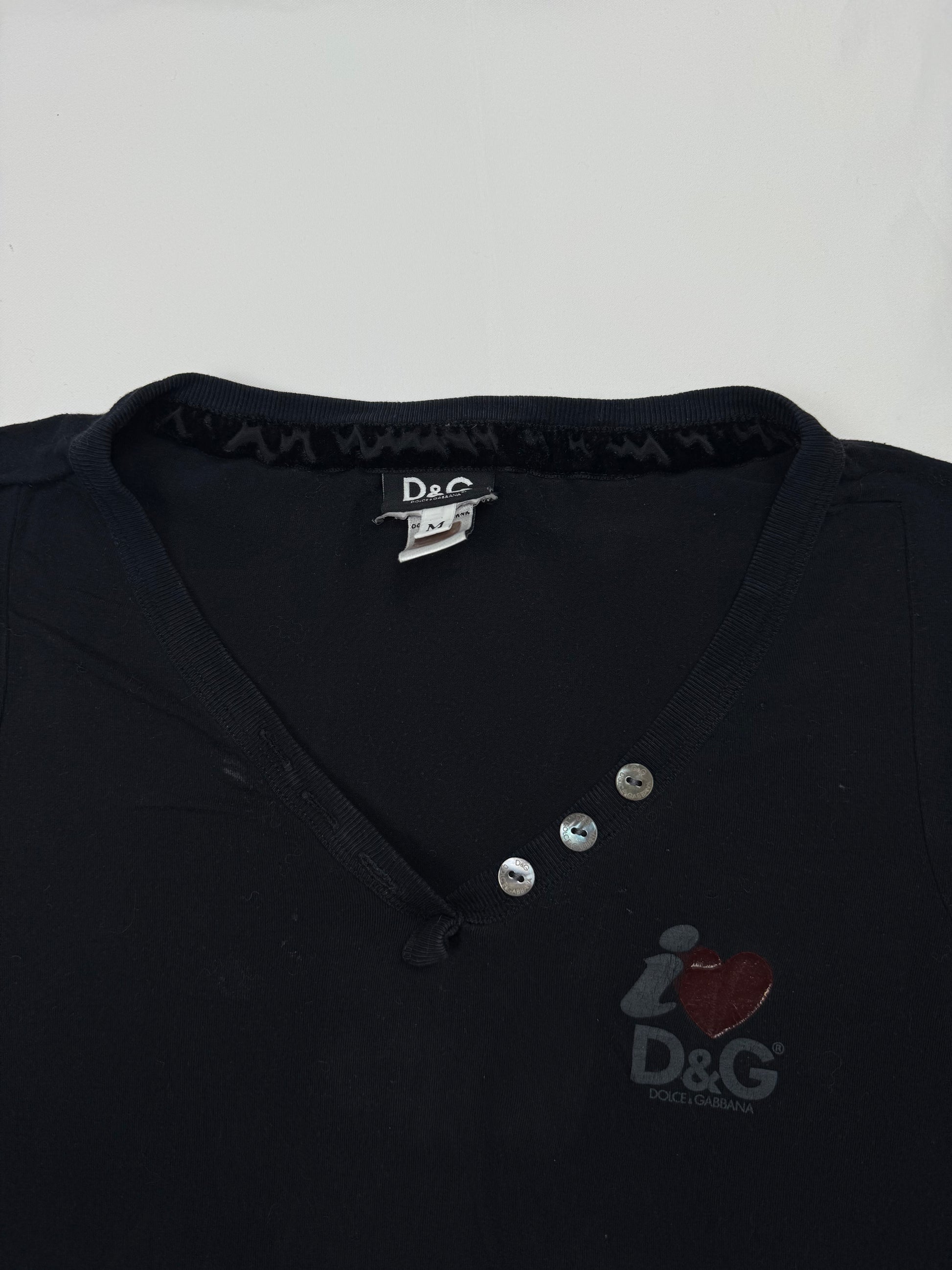 Black logo long sleeves top (S/M)