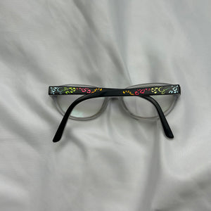 Black y2k siren Bayonetta office glasses (with prescription)