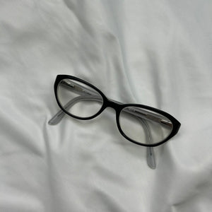 Black y2k siren Bayonetta office glasses (with prescription)