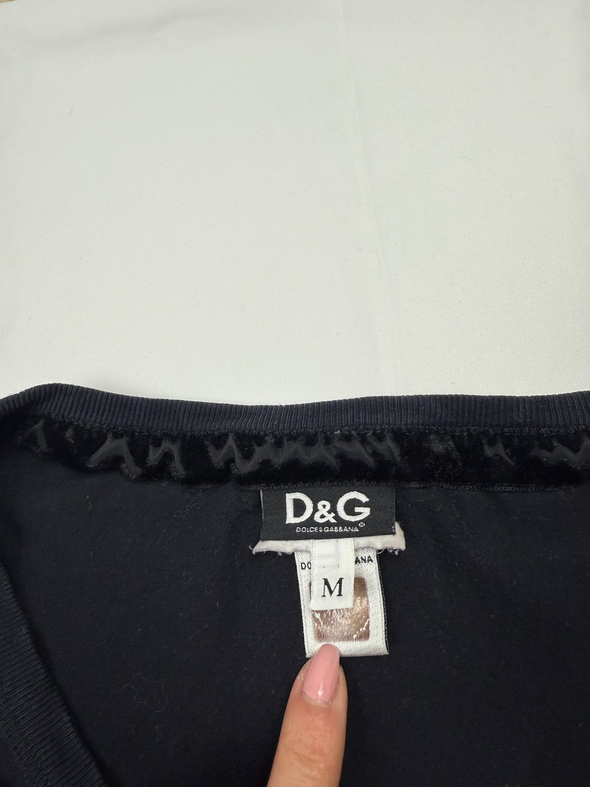 Black logo long sleeves top (S/M)