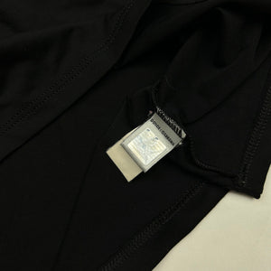 Black lycra tight fit logo tee (XL)