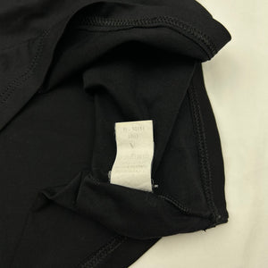 Black lycra tight fit logo tee (XL)