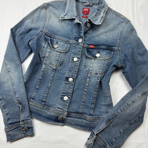 Blue denim biker jacket (S/M)