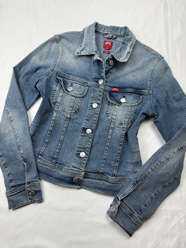Blue denim biker jacket (S/M)