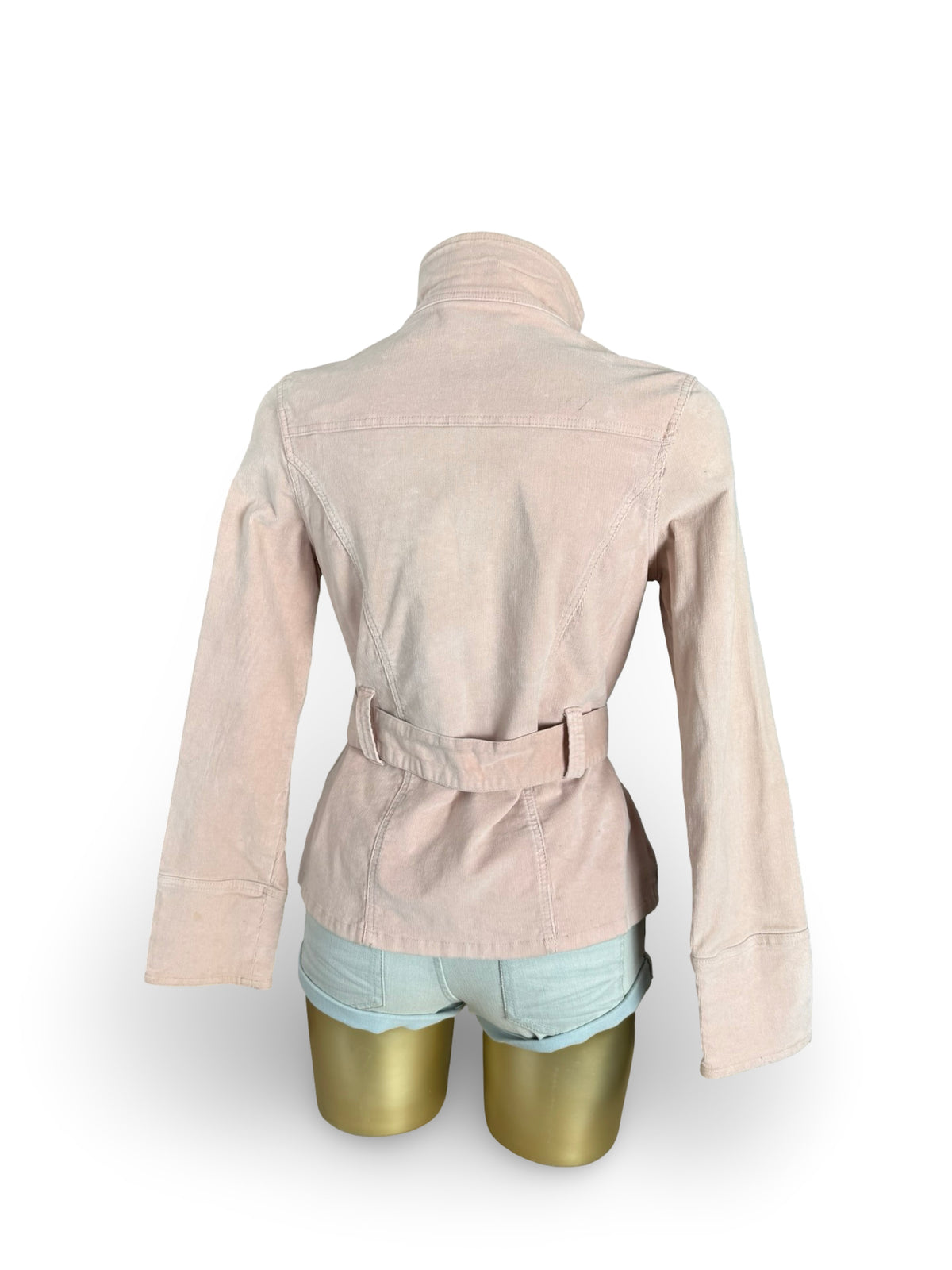 Veste ajustée 100 % coton kaki (L)