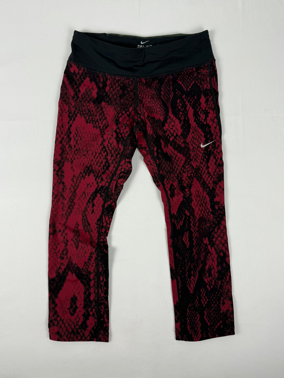 Pantalon droit taille basse en jean noir (XS)