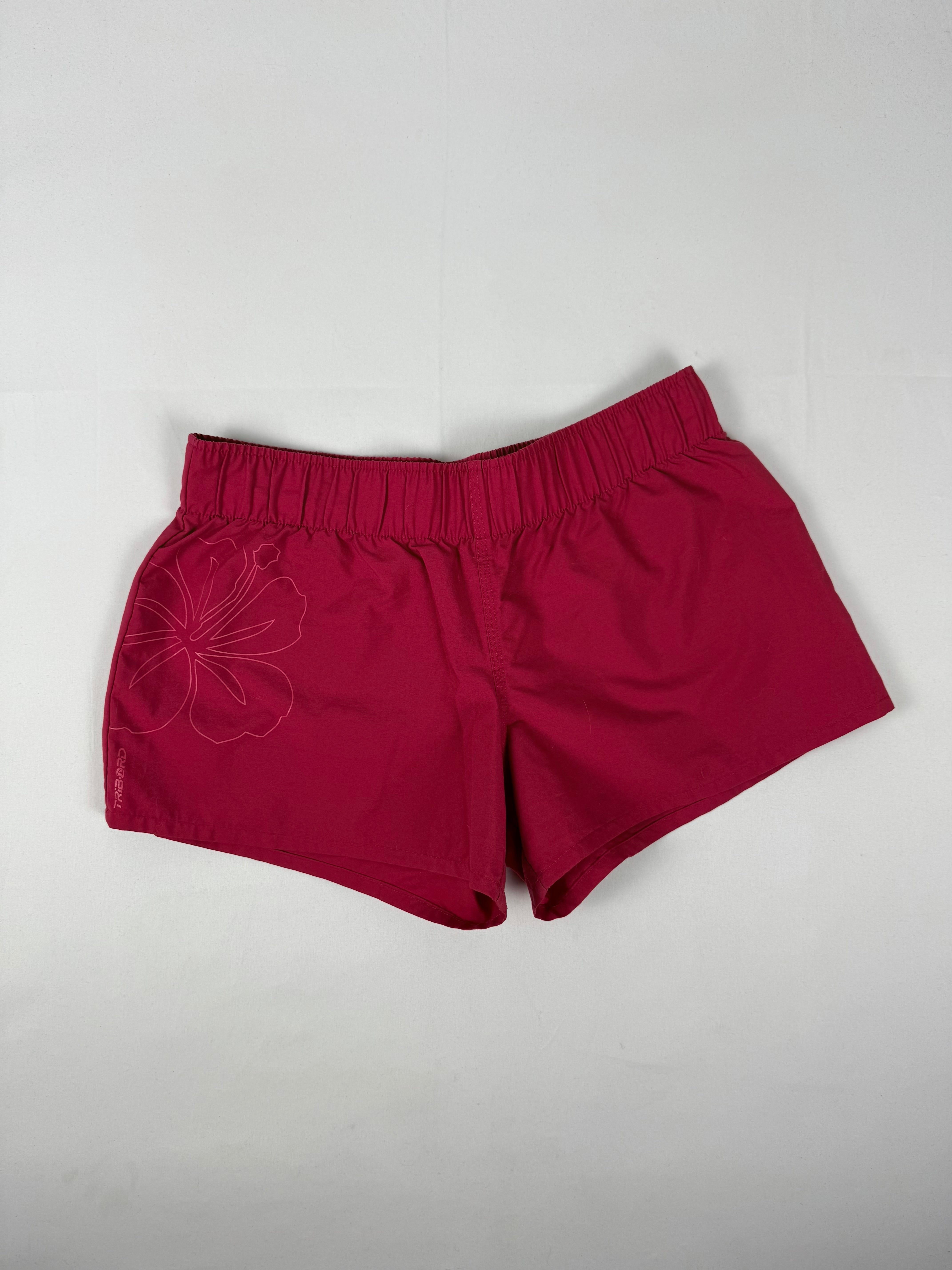 Pink beachwear low rise mini short (S)