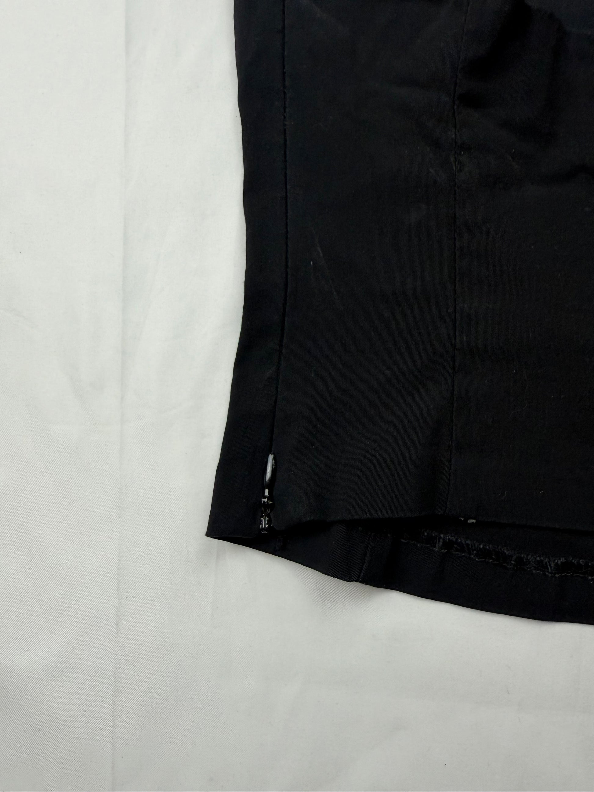 Black stretchy backless halter top (XS)