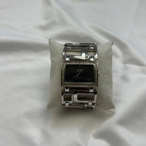 Vintage silver inox bracelet jewelry watch