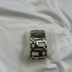 Vintage silver inox bracelet jewelry watch