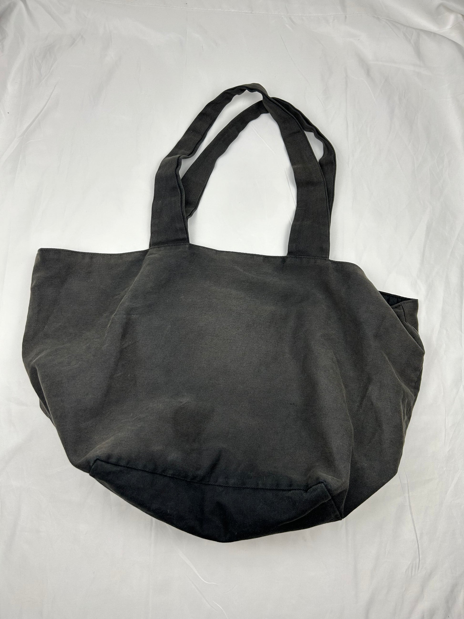 Grey logo beachwear maxi shoulder bag (52x29cm)
