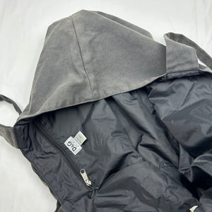 Grey logo maxi shoulder bag (52x29cm)