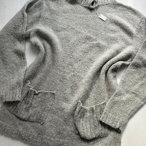 Grey super soft high neck jumper (M/L)