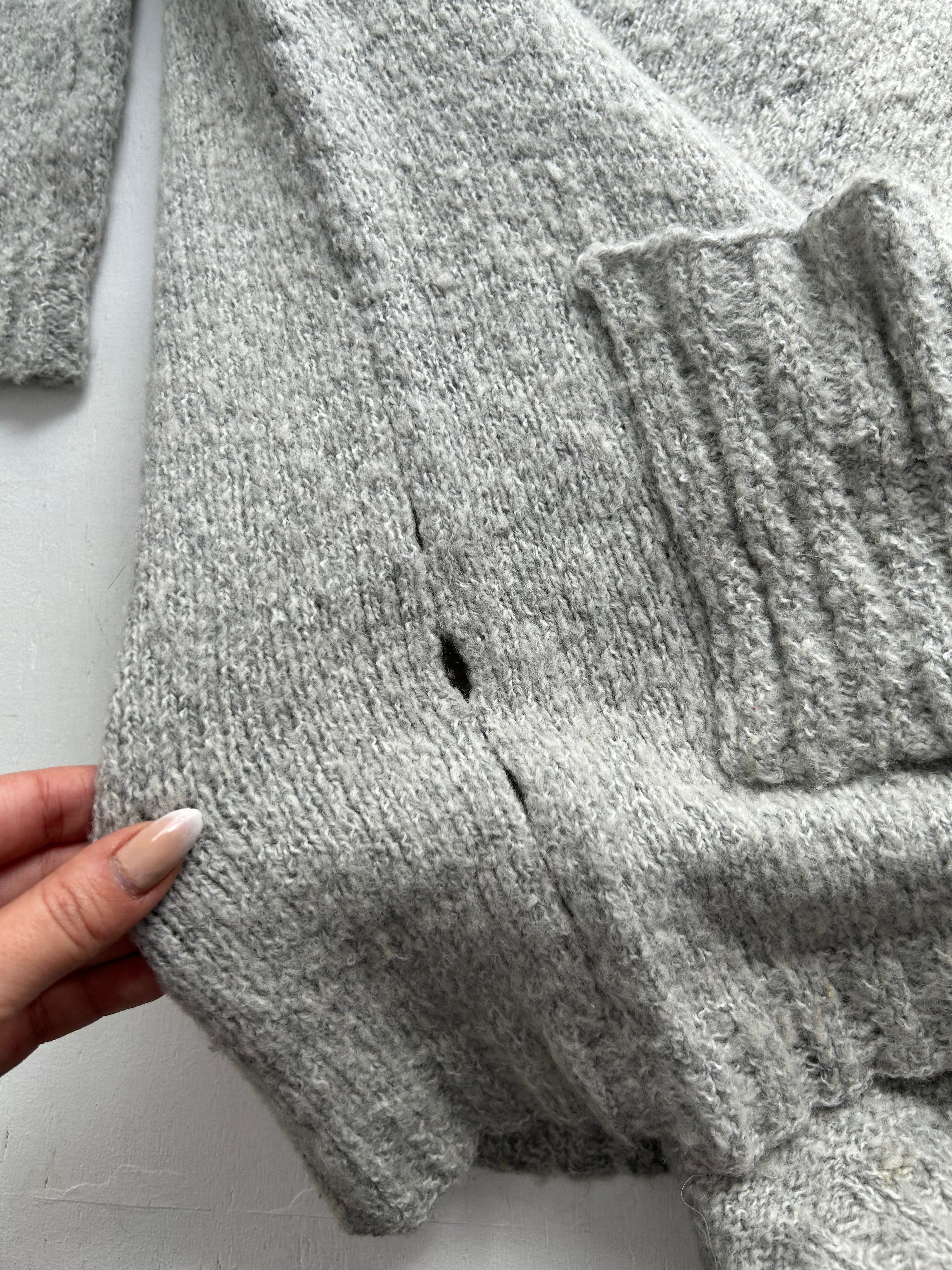 Grey super soft high neck jumper (XL)