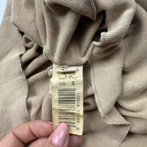 Beige lace ribbed cami top (XS)