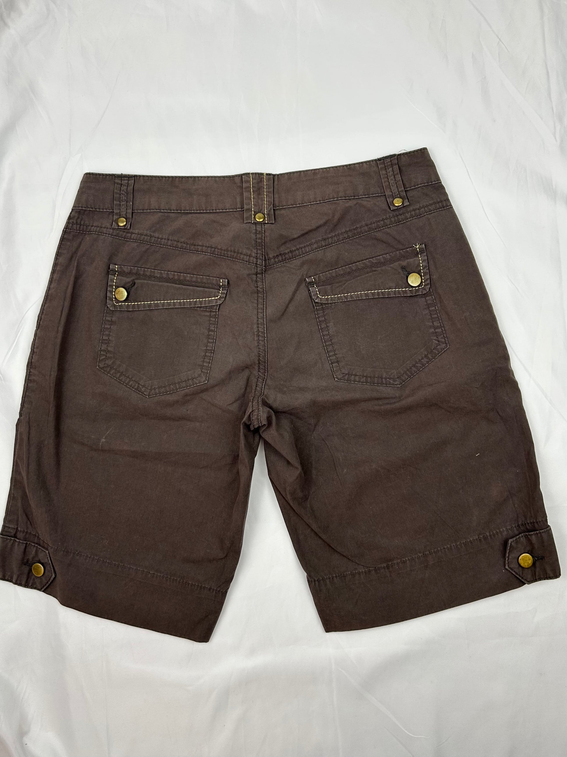 Brown low rise 100% cotton mid short (XS)