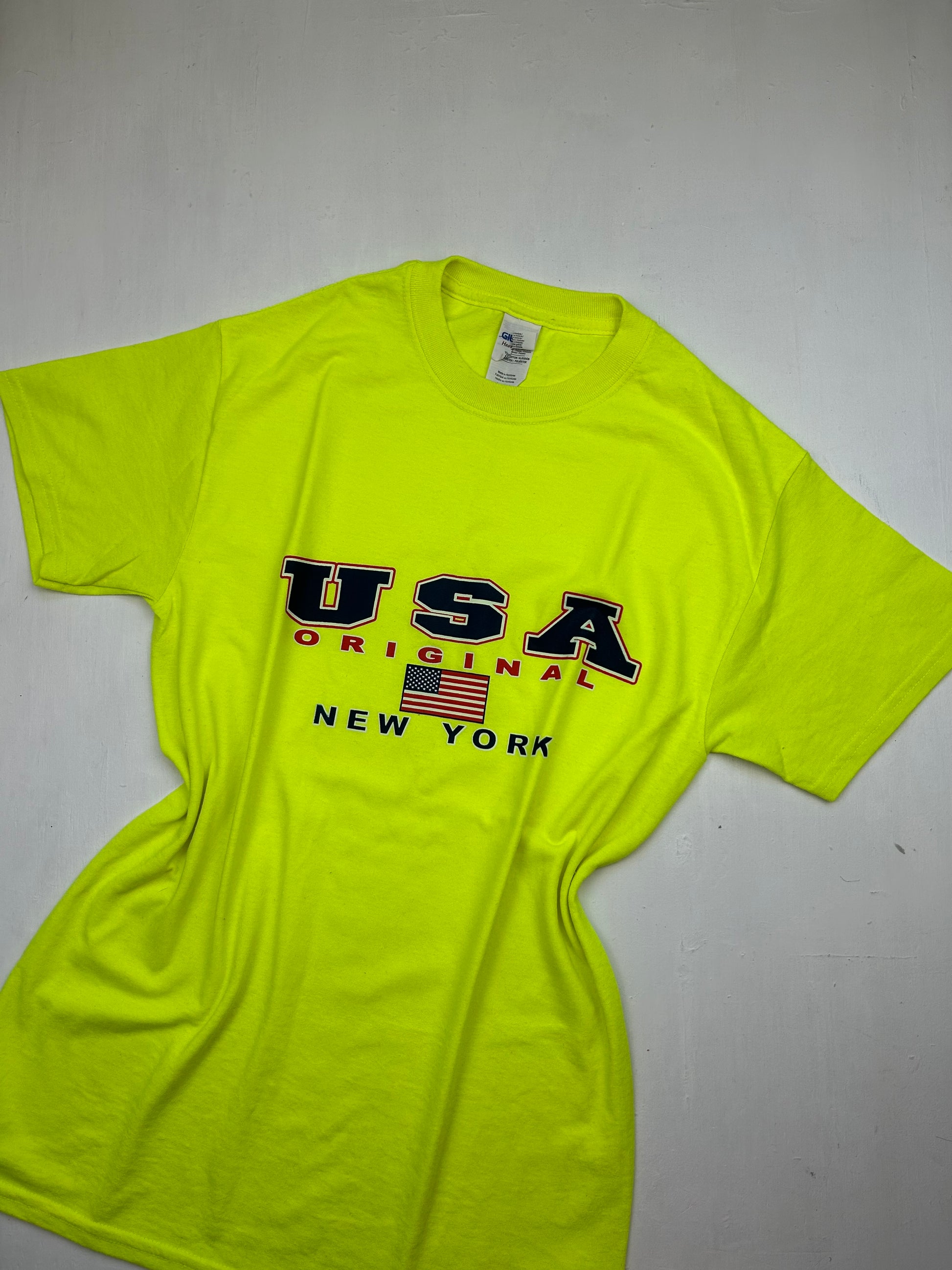 Yellow logo tee (M)
