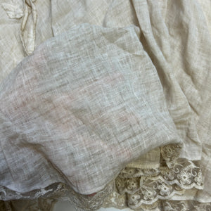 Beige see trough stretchy low rise maxi skirt (S/M)