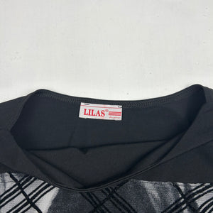 Black & grey long sleeves top (S)
