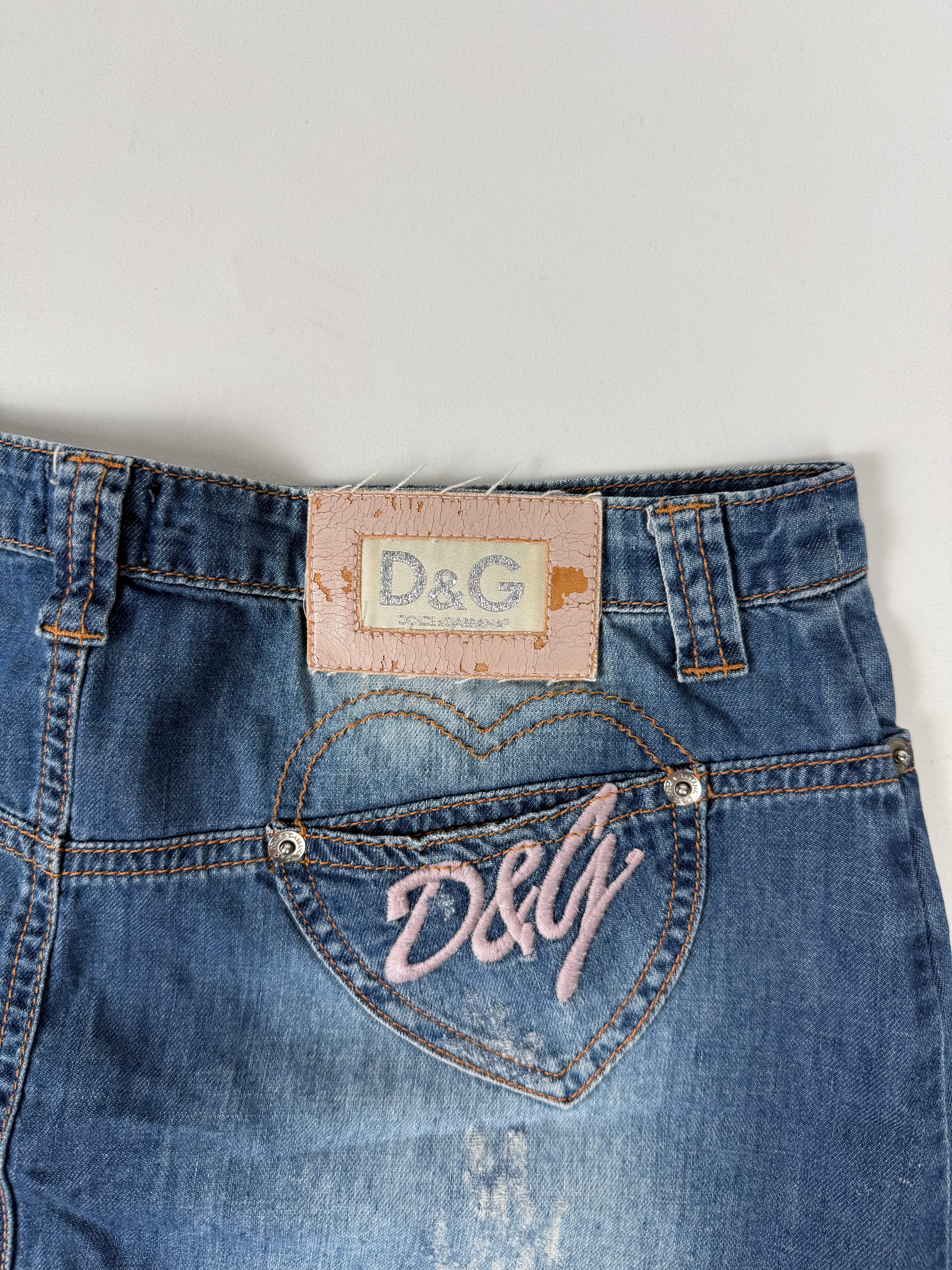 Jupe-short courte taille basse graphique orange (XS)