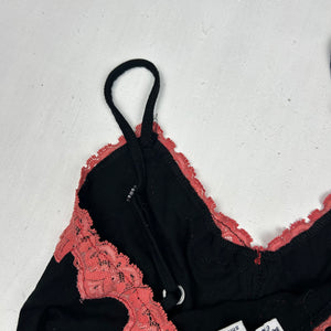 Black ruched cami top (S)
