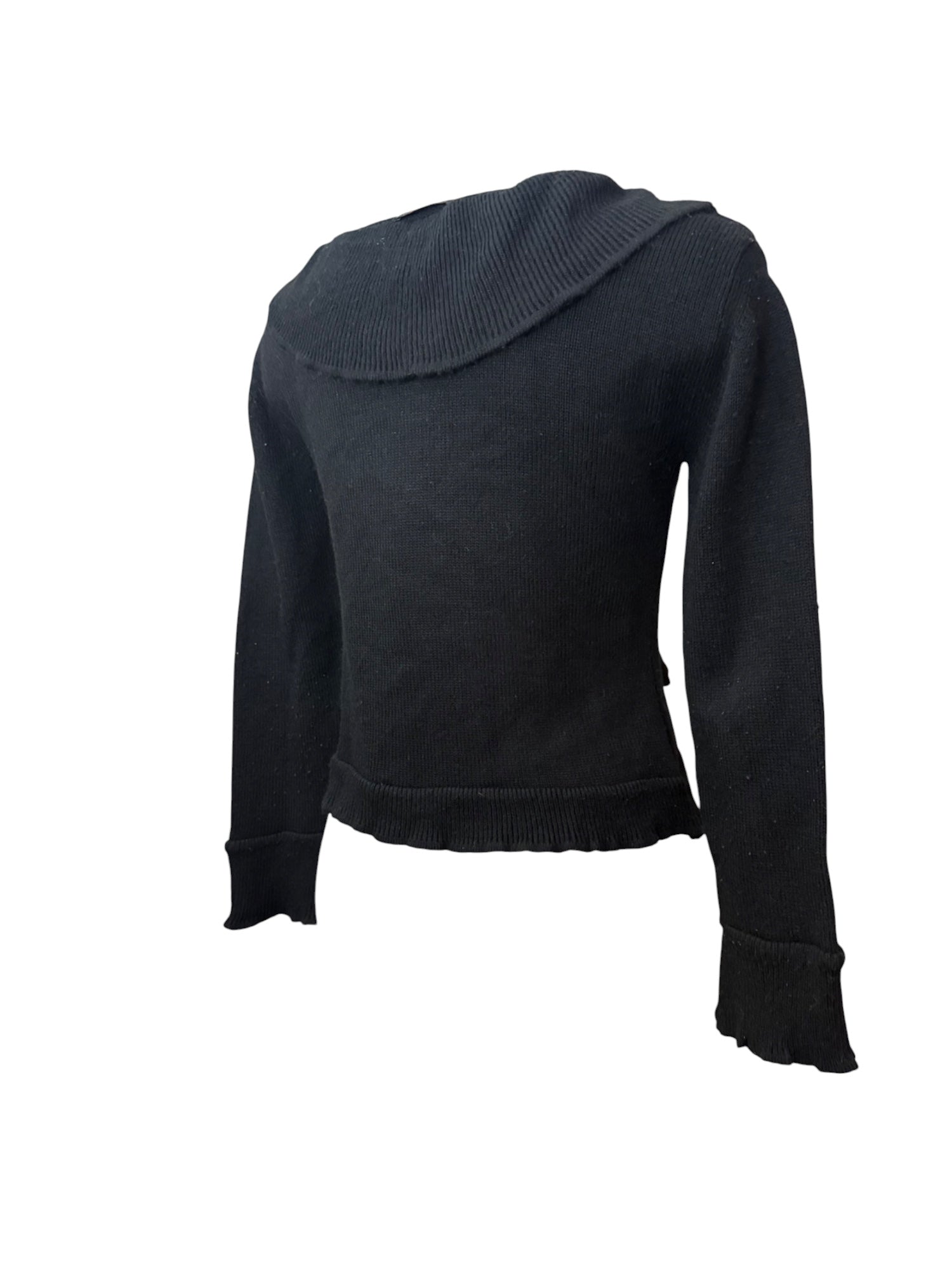 Black cardigan knitted jumper (S/M)