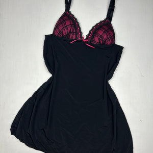 Black babydoll mini dress (S)