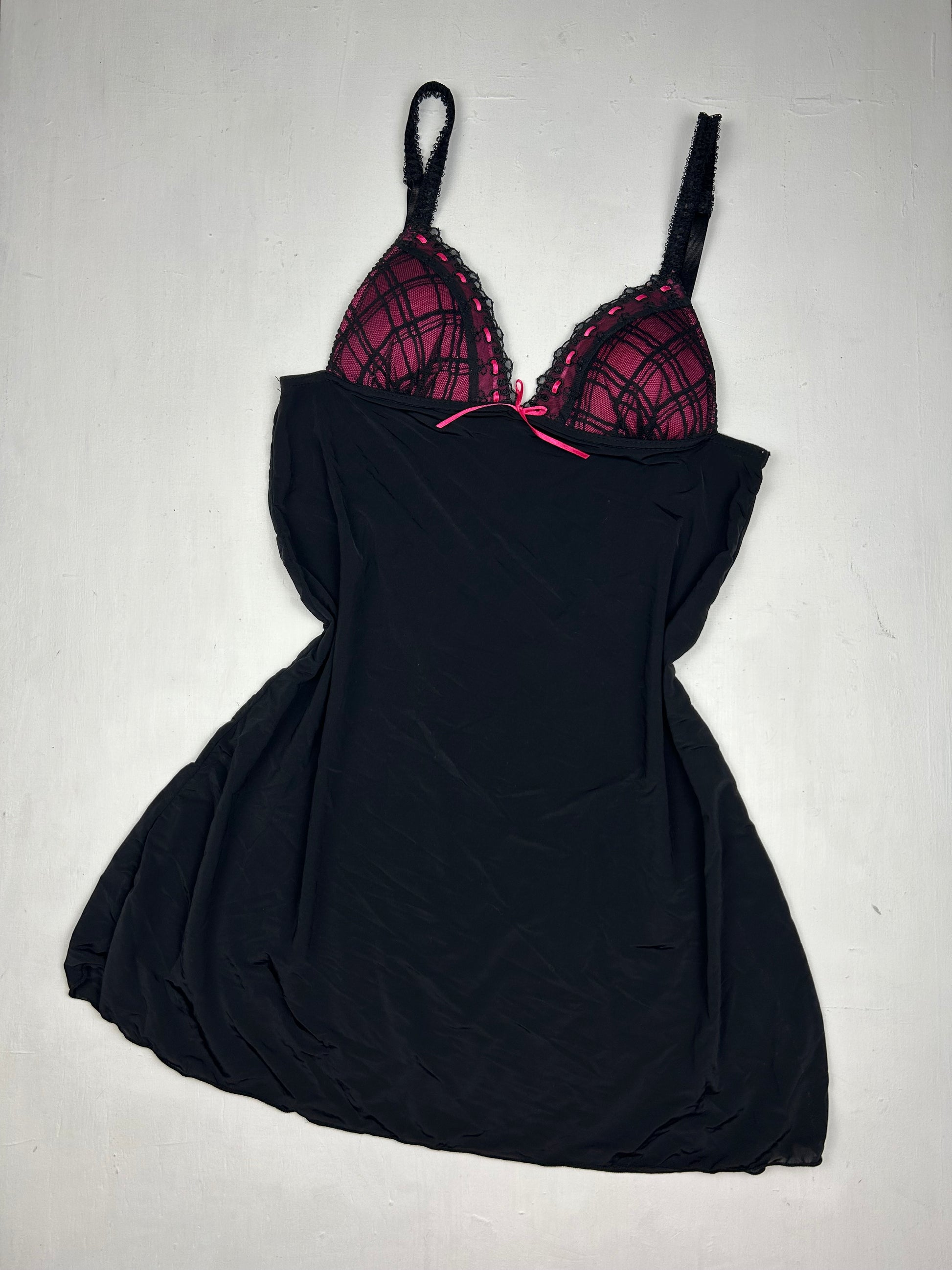 Black babydoll mini dress (S)