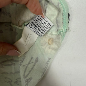 Baby blue floral graphic cotton tee (M)