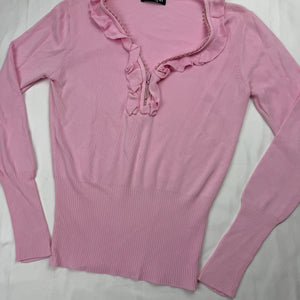 Baby pink half zip  jumper (S/M)