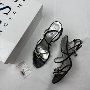 Black butterfly charms heels (37)