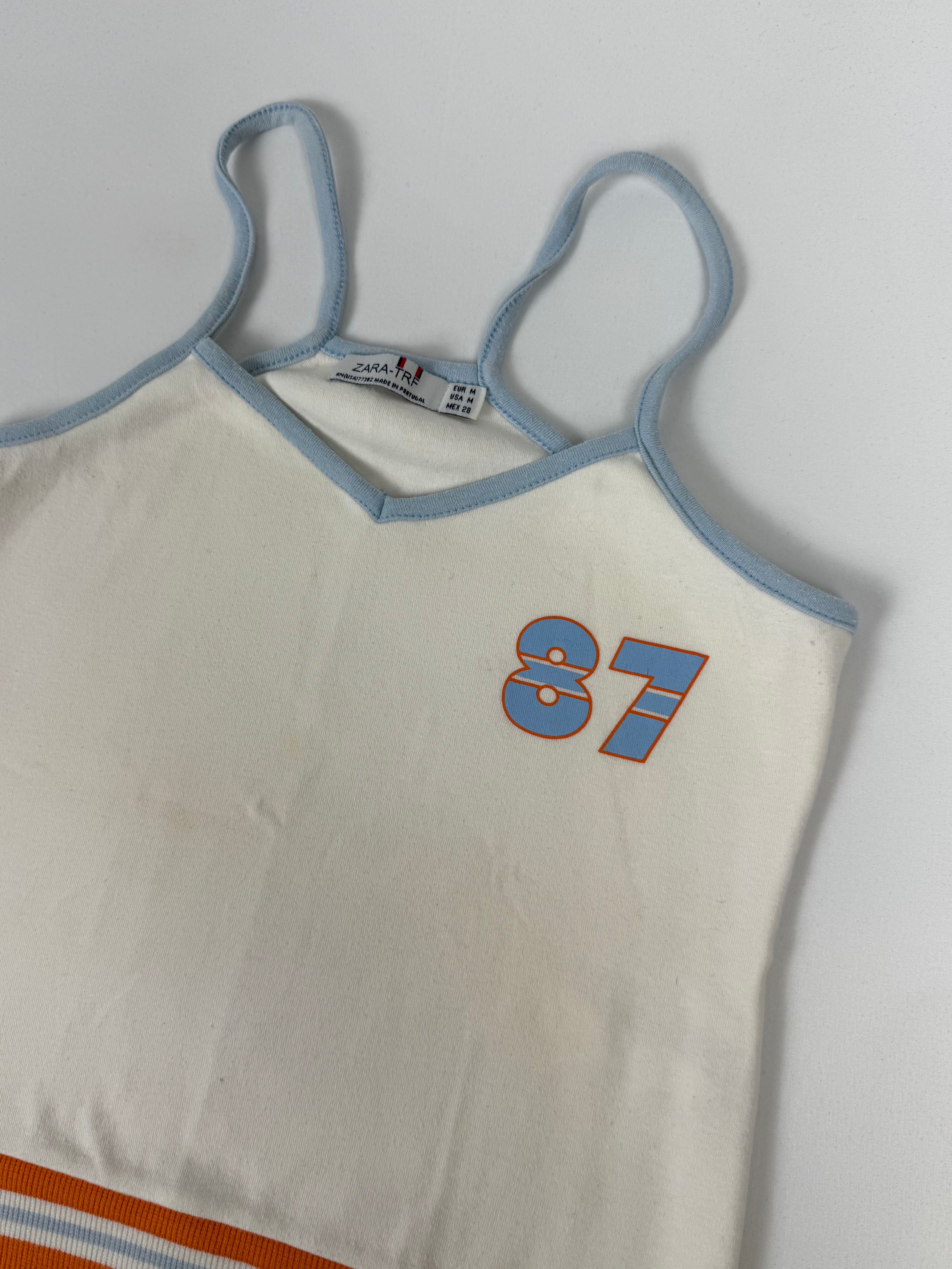 White activewear cotton top (M)