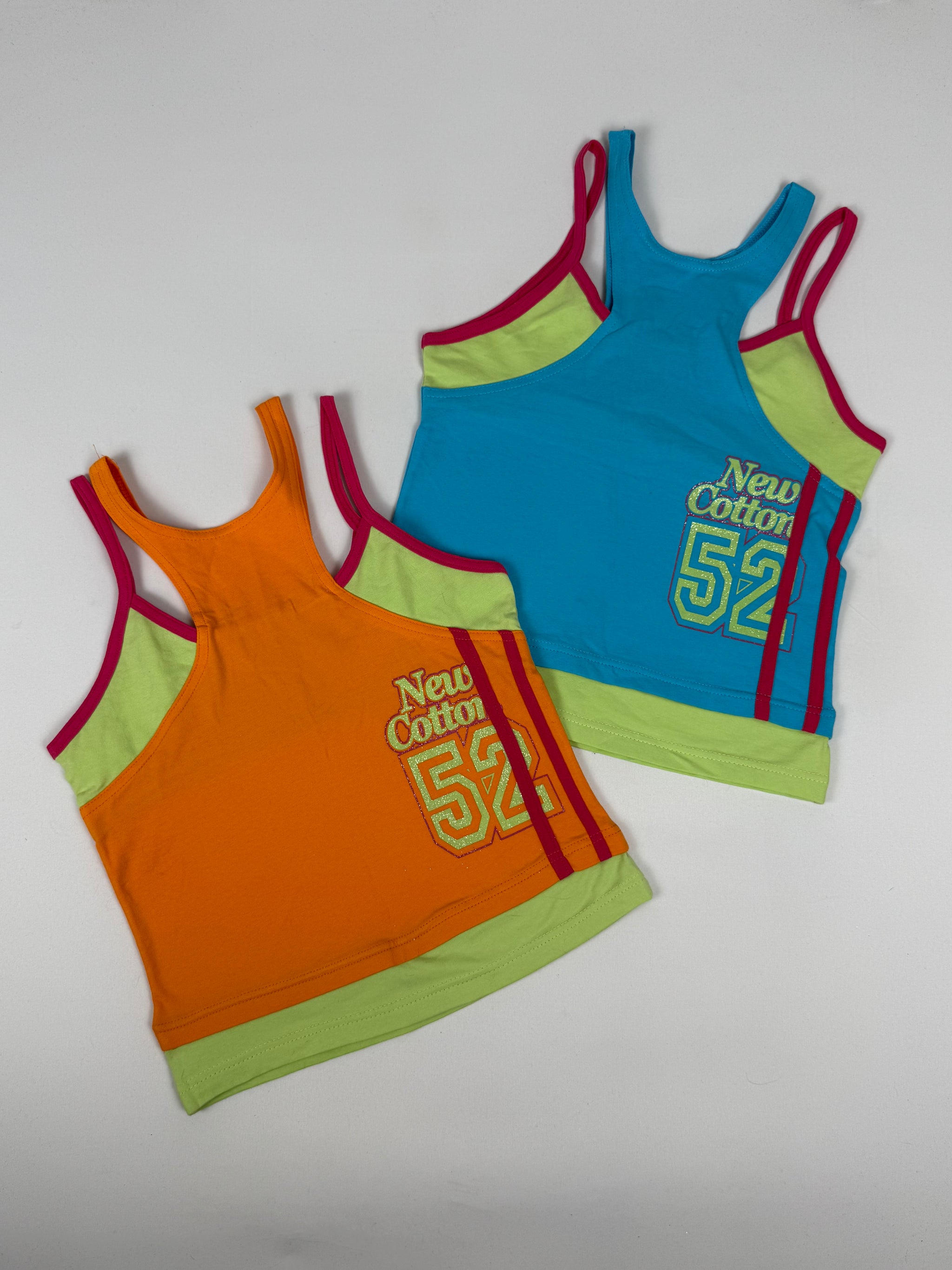 Activewear 2 in 1 cotton stretchy top (S)