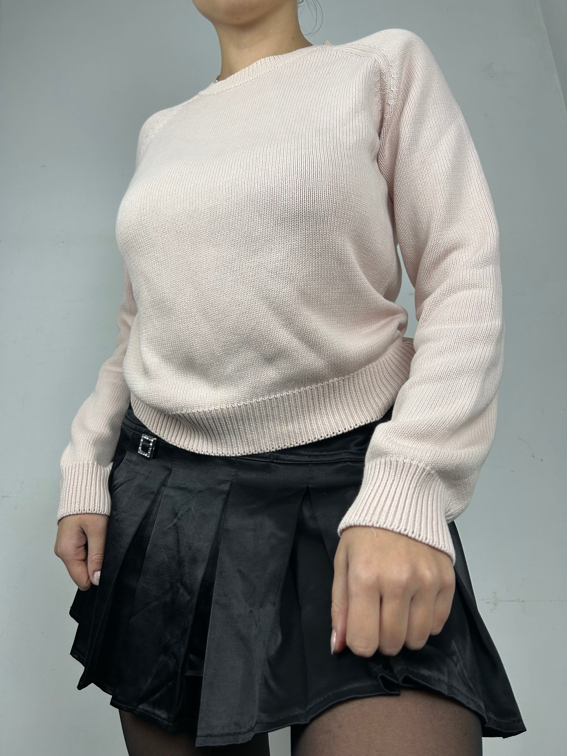 Baby pink round neck jumper (S/M)