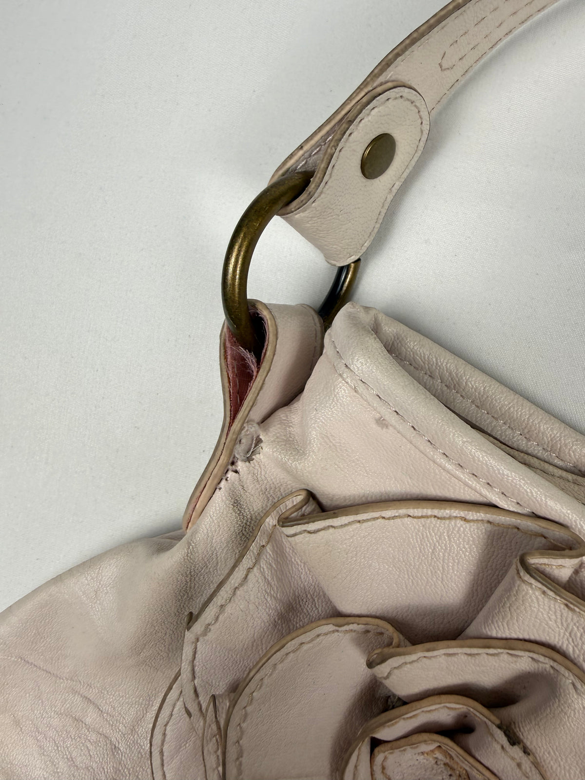 Beige medium shoulder bag (30x30cm)