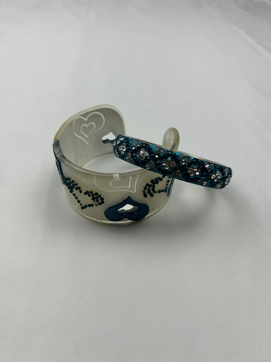 Blue  inox bracelet