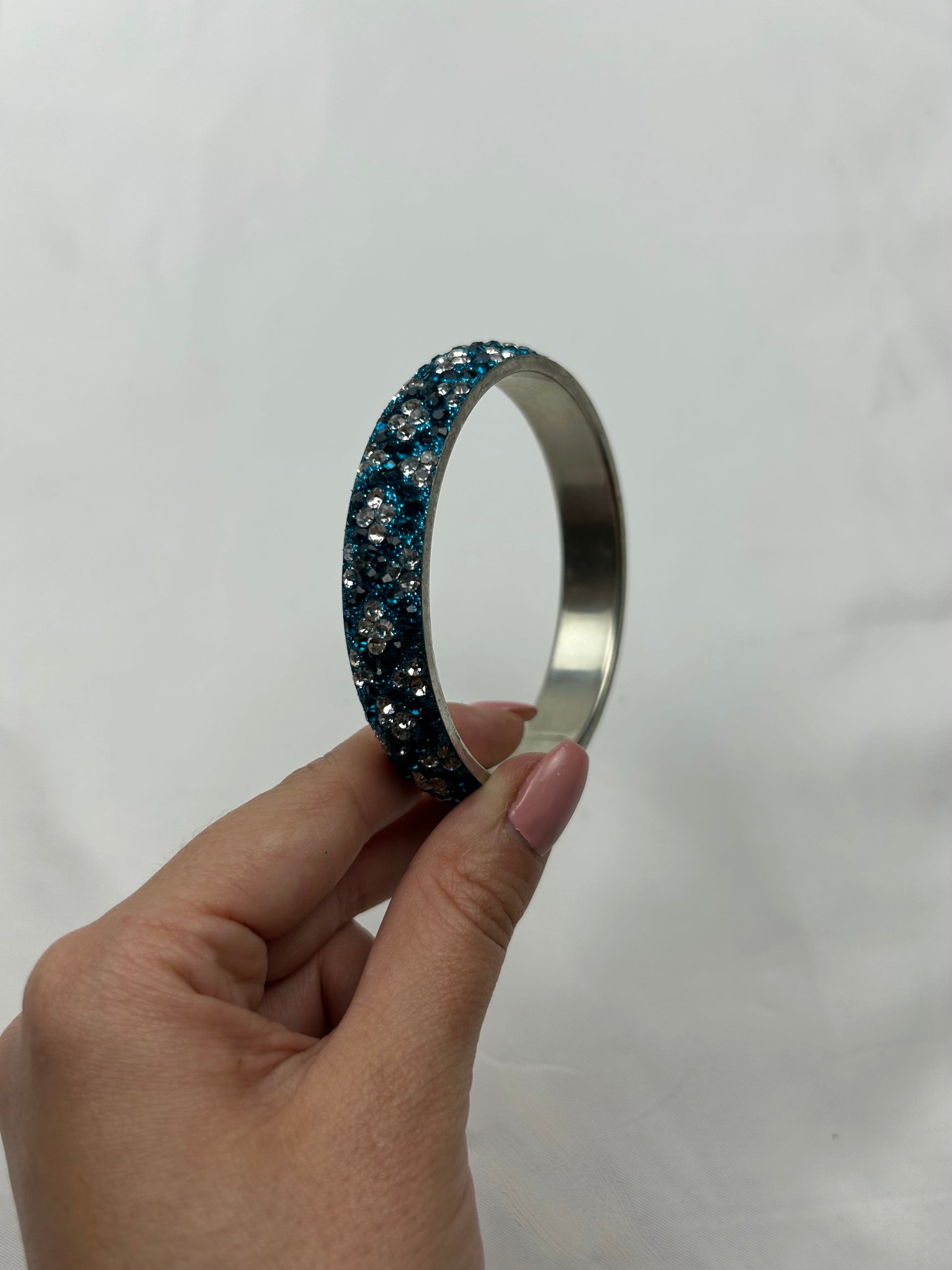 Blue  inox bracelet