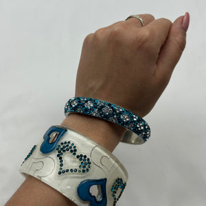 Blue  inox bracelet