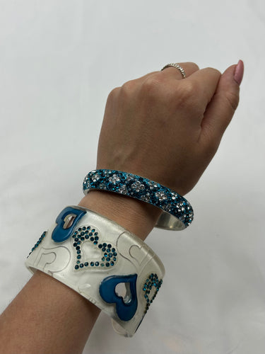Blue  inox bracelet