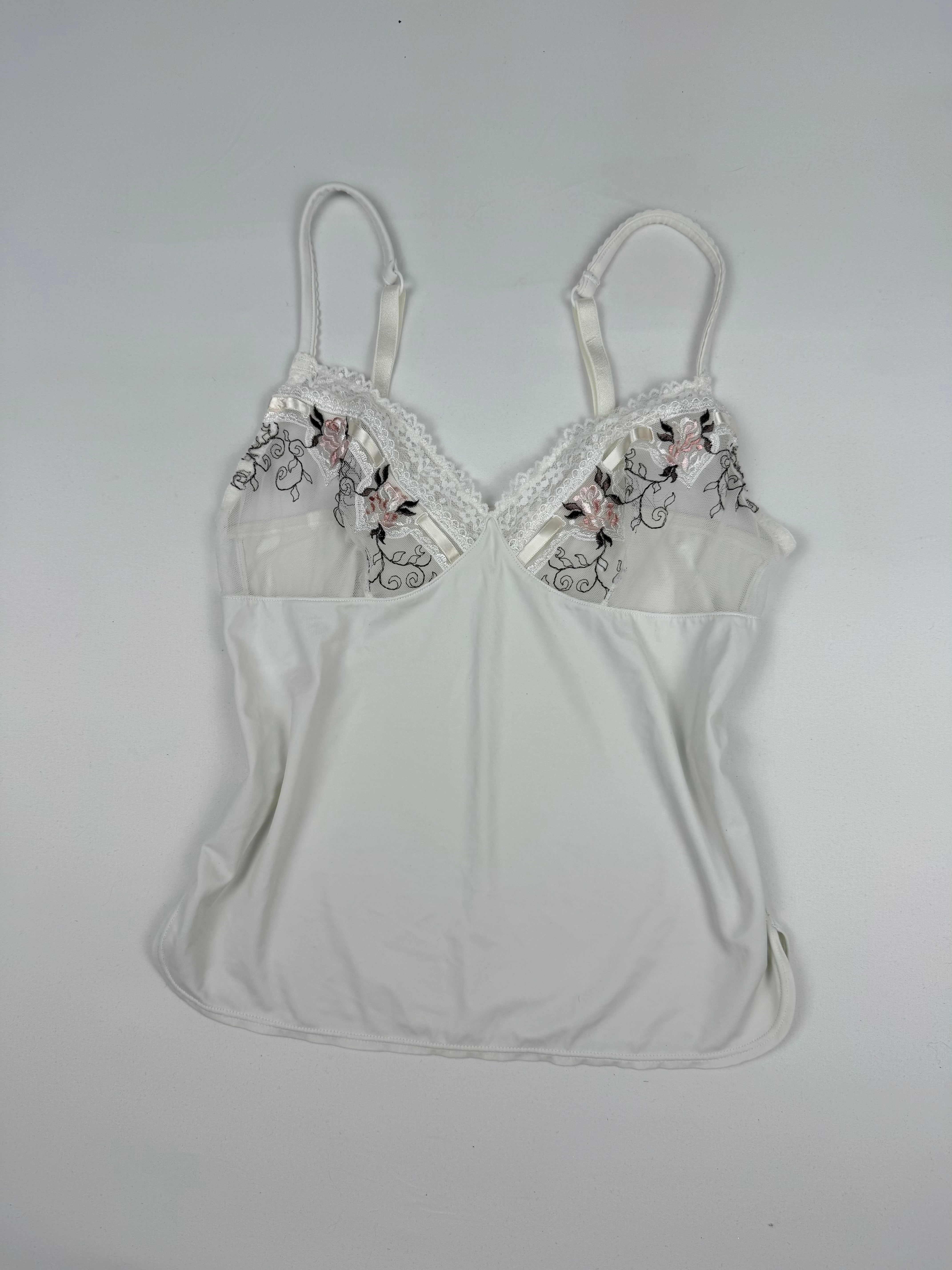 White lace cami top (M)