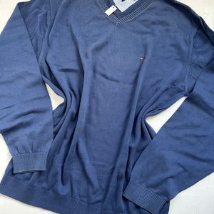 Blue cotton 90s jumper (XL)