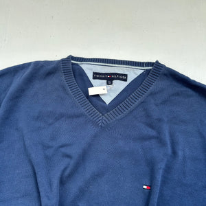 Blue cotton 90s jumper (XL)