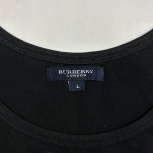 Black tight fit logo tee (L)