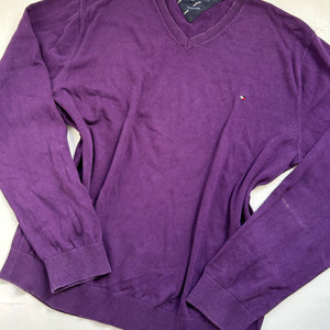Purple cotton 90s jumper (XXL)