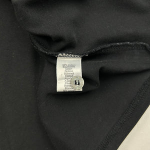 Black tight fit logo tee (L)